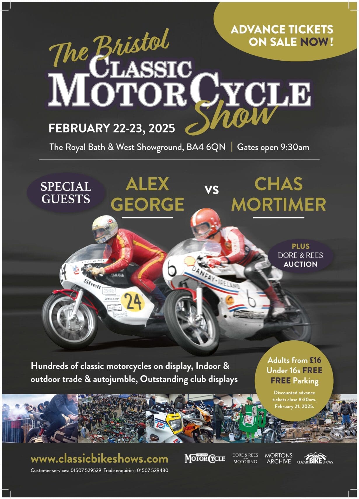 Bikes, banter, and big names Alex and Chas Mortimer star at the Bristol Classic Bike